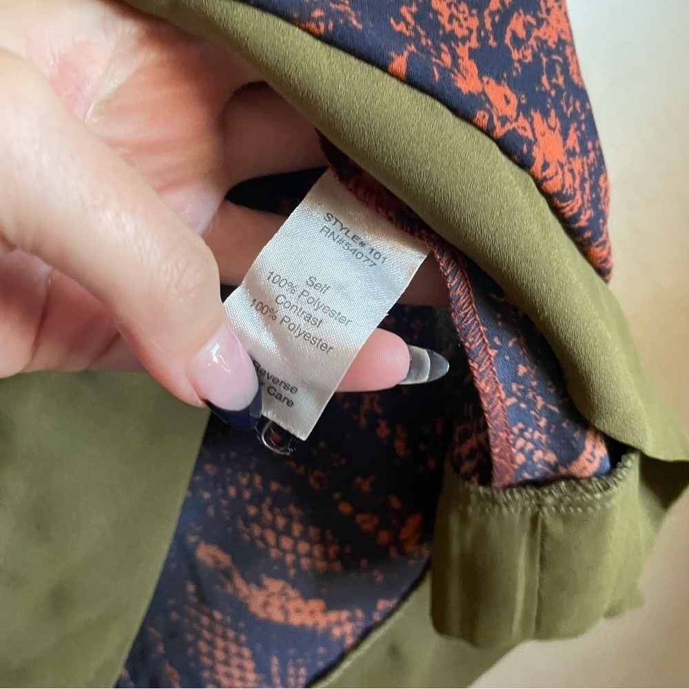 Cabi #101 Border Wrap Blouse In Python - image 6